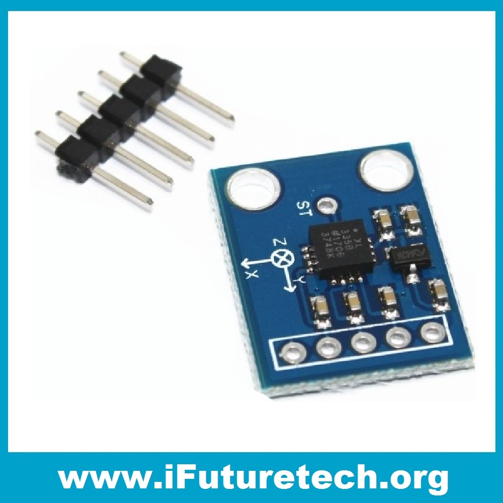 thumbnail image 2 of ADXL335 ADXL337 3-Axis Analog Output Accelerometer Transducer LilyPad Module DIY 2 of 9