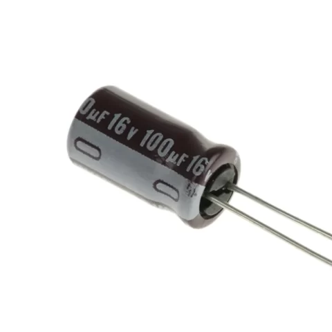 100uF 16V Through Hole Radial Electrolytic Capacitor