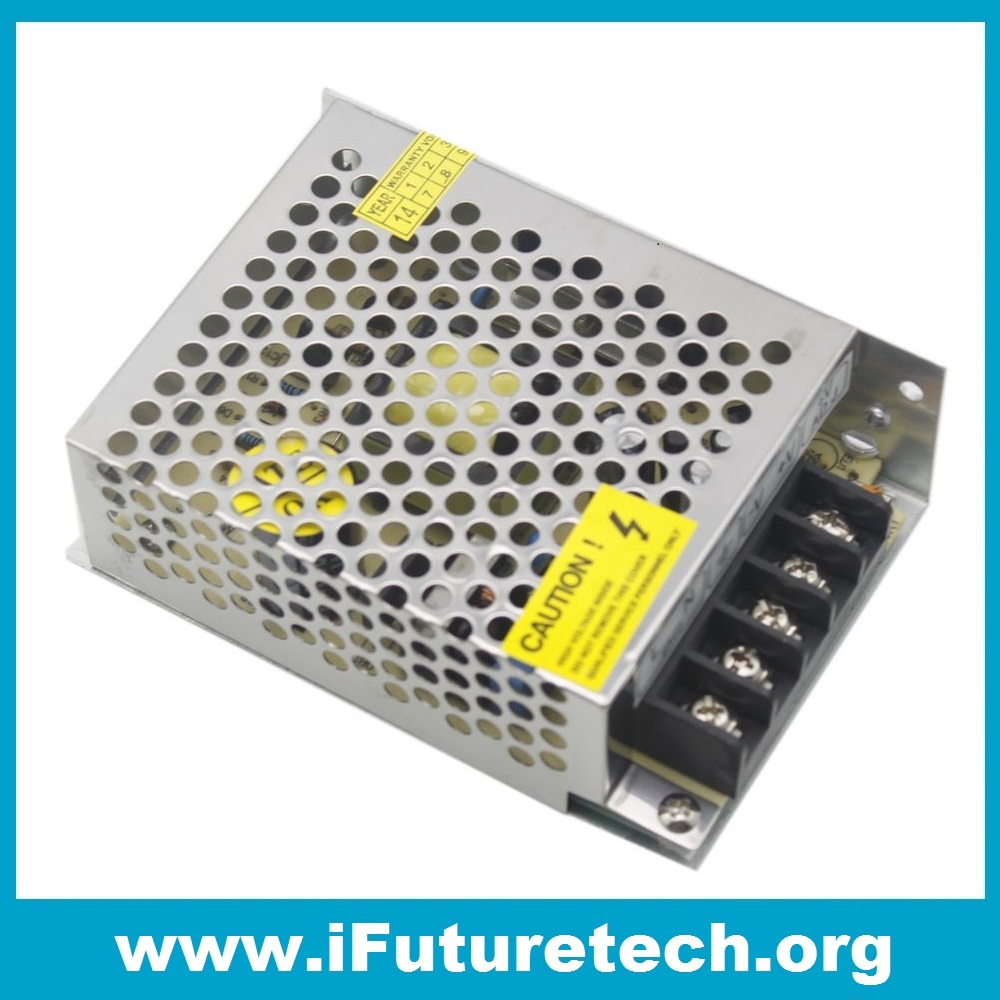 12V 2A SMPS 25W DC METAL POWER SUPPLY - iFuture Technology
