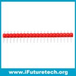 2.54mm 40 X 1 BERG STRIP MALE STRAIGHT- RED