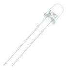 WHITE TRANSPARENT LED 3mm
