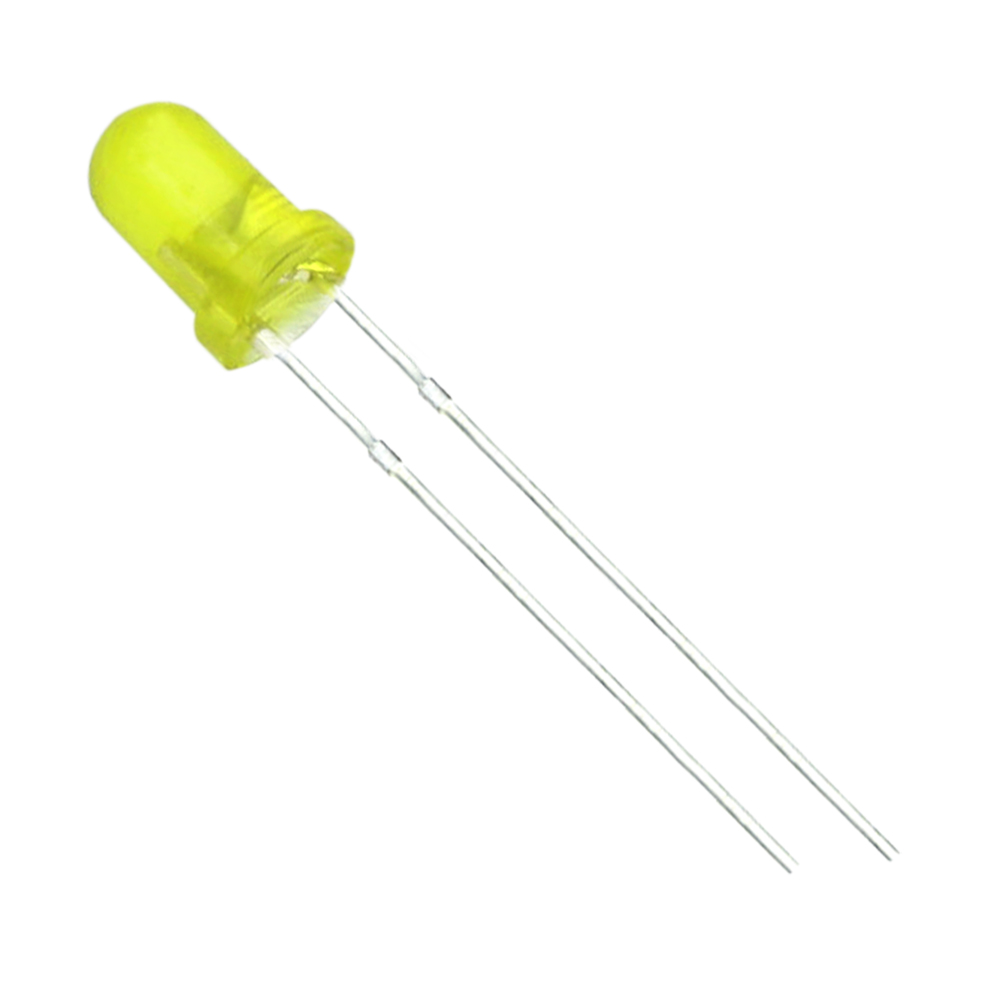 thumbnail image 2 of 100pcs 3mm Yellow/Green Diffused Dual Bi-Color LED Lights - 2-Pin Bipolar LEDs 2 of 6