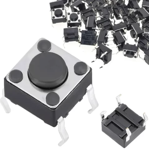 4Pin Tactile Tact Push Button Switch 6X6X4.5mm