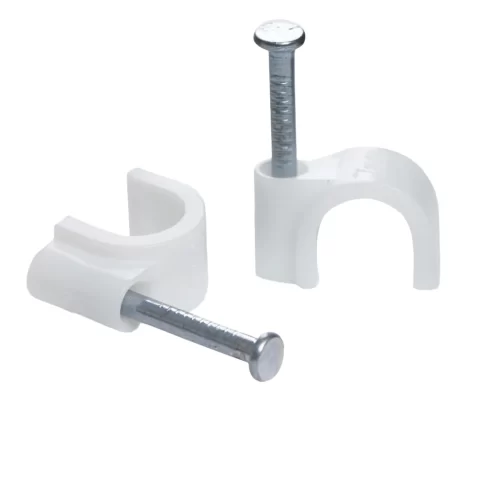 6mm Cable Clips with Nail