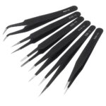 Anti-Static Tweezers 6pcs Set - Metal