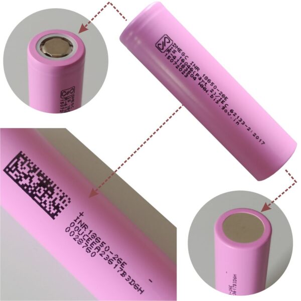 DMEGC INR18650-26E 3.7V 2600mAh Li-Ion Battery