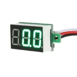 0.28inch 0-100V Three Wire DC Voltmeter - Green