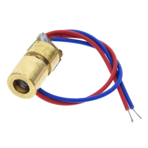 Laser Diode 650nm 3v 5mw with Copper Head - Red