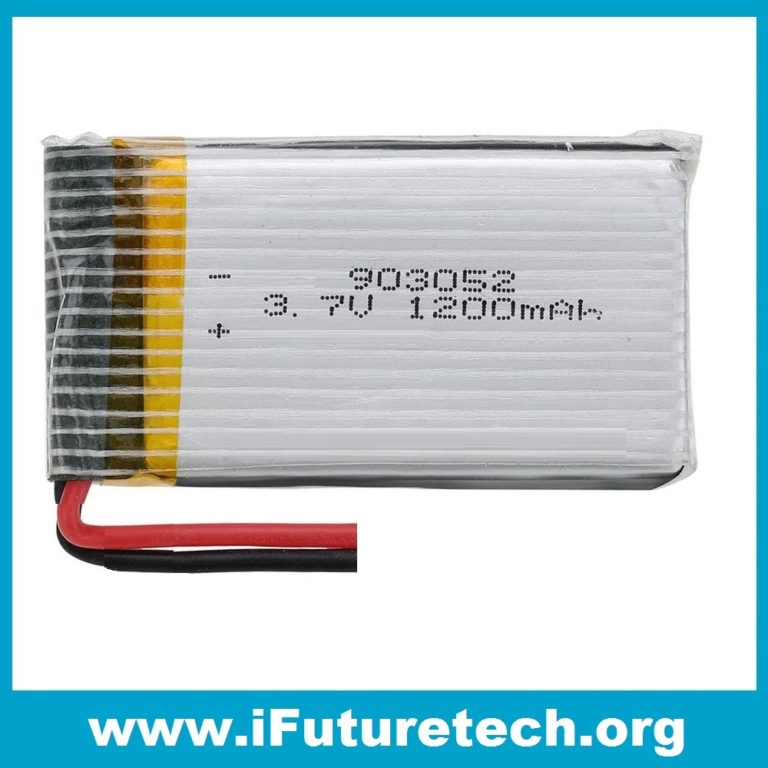 Lot De 5 Batteries Lipo 3.7V 1200mAh Avec Connecteur JST 2P 1.25mm - Pour Appareils Électroniques