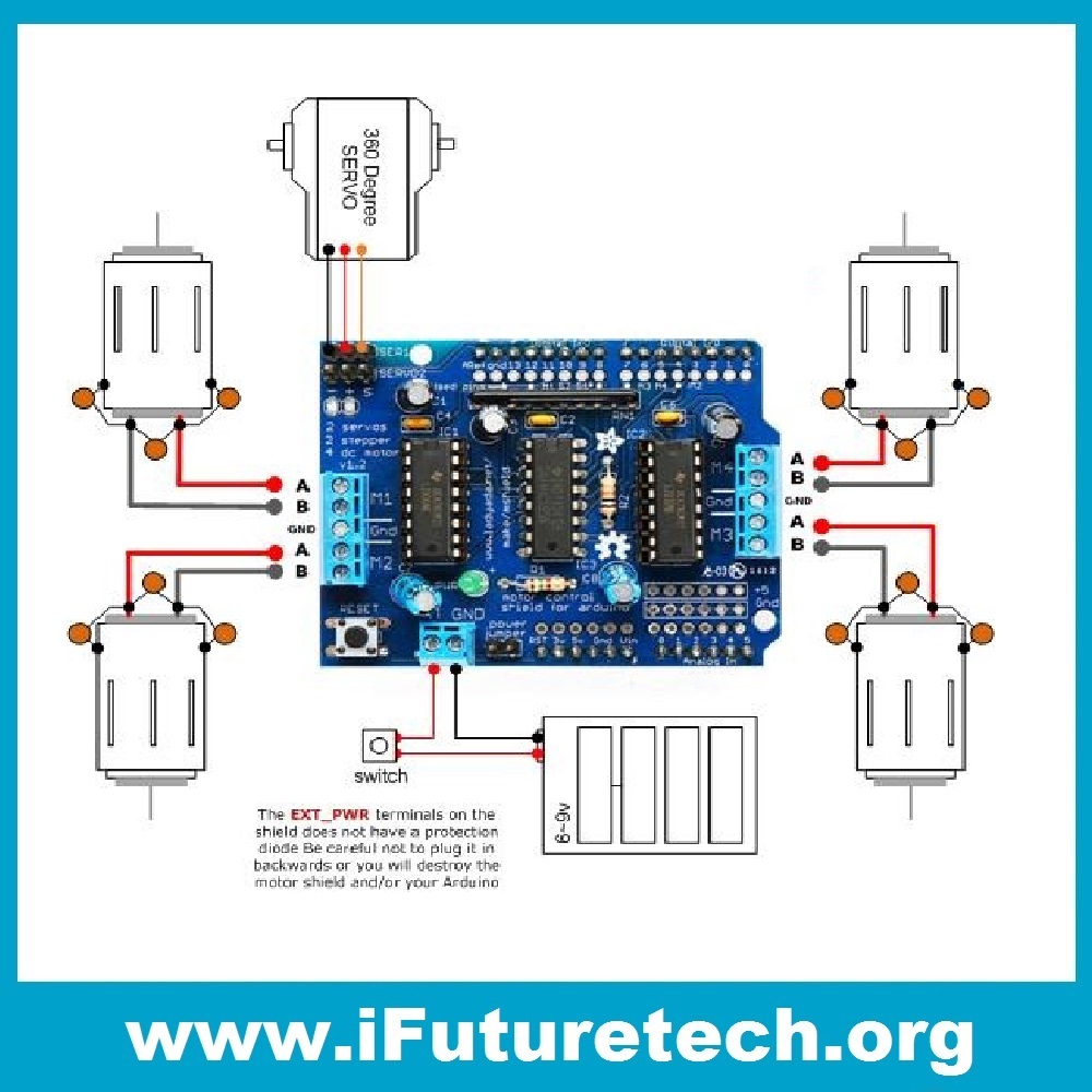 Buy L293d Motor Driver Drive Shield For Arduino Ifuture Technology