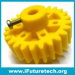 28 TEETH PLASTIC YELLOW SPUR GEAR