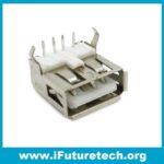 TYPE A USB 2.0 FEMALE AF90 DEGREES 4 PIN FEMALE SOCKET CONNECTOR