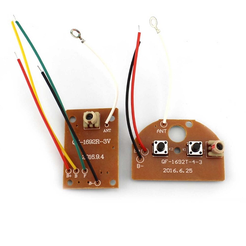 40M 2CH Remote Control Module Receiver Transmitter Board for Mini DIY RC Toy 