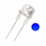STRAW HAT 8MM 0.5W LED - BLUE