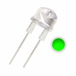 STRAW HAT 8MM 0.5W LED - GREEN