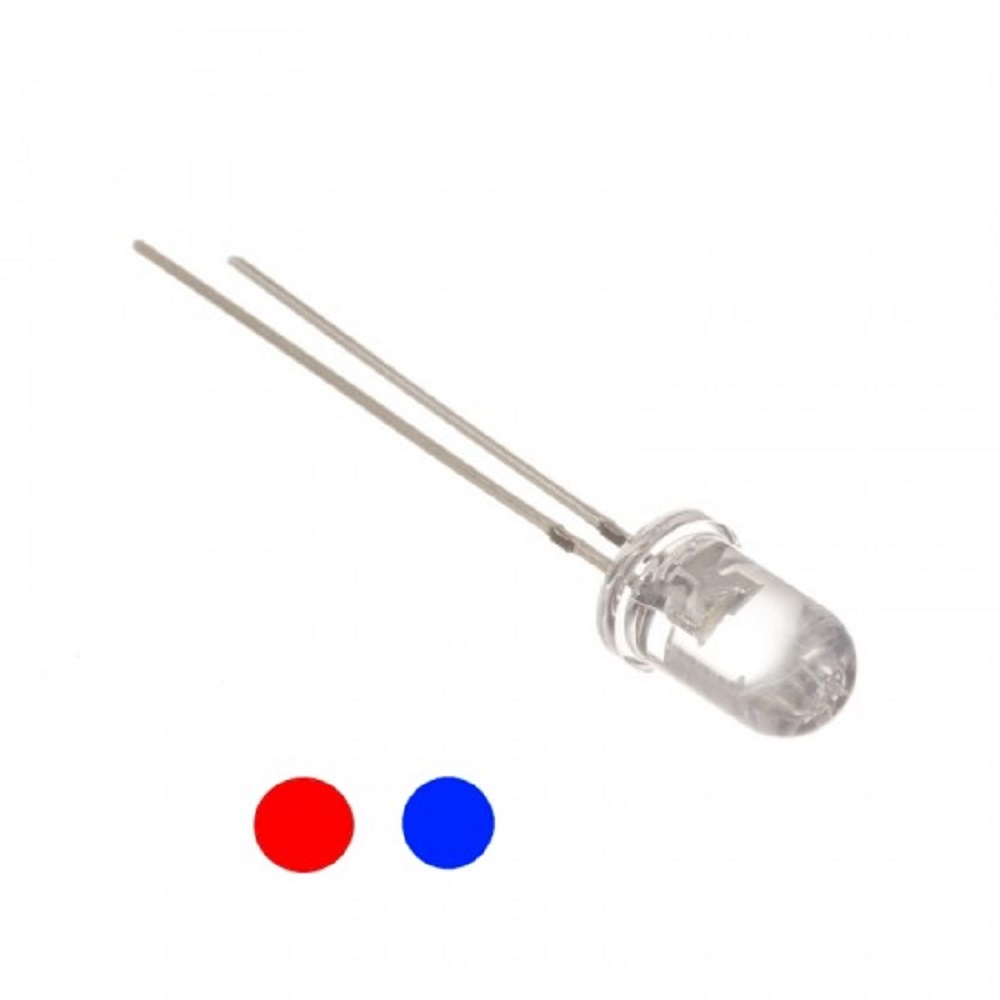 BI-COLOR RED BLUE CHANGING FLASHING LED 5mm - iFuture Technology
