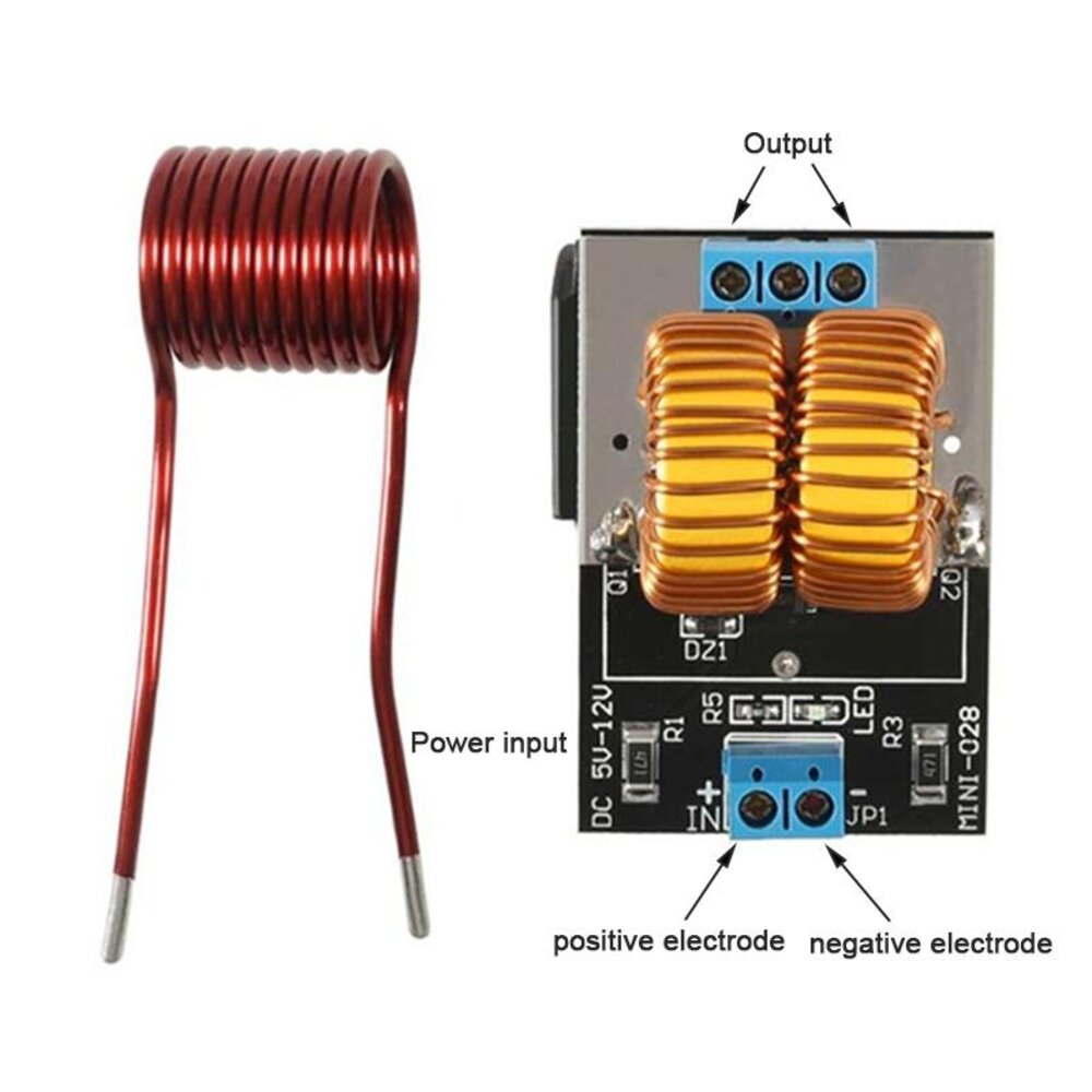 VGEBY Modulo Scheda di Riscaldamento a Induzione a Bassa Tensione Modulo di  Riscaldamento ZVS a Induzione PCB Riscaldatore Driver Flyback per