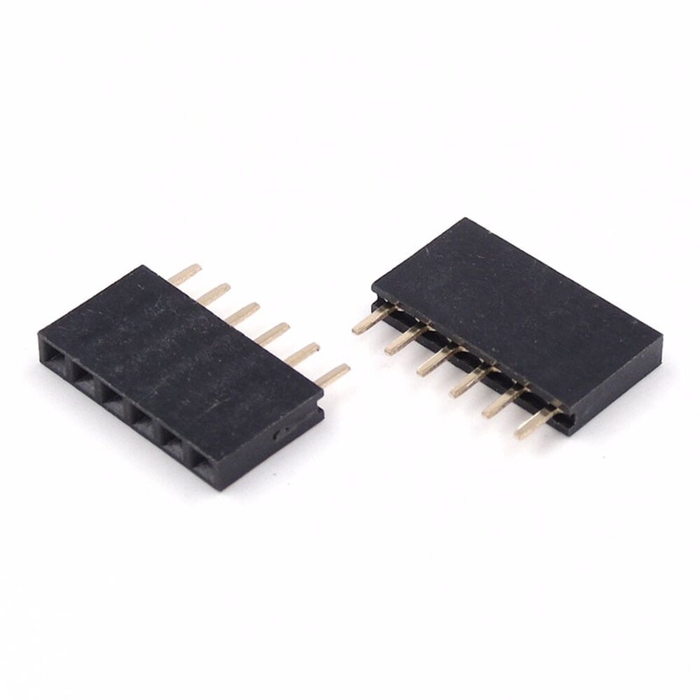 0.1 Pitch Pin Headers 10Pcs 2.54mm Pitch 16-Pin Female Pin Header ...