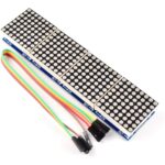 MAX7219 LED Dot Matrix 4 In 1 Display with 5P Line Module - Blue