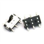 MSS-22C02 6 PIN 2 POSITION TOGGLE SLIDE SWITCH