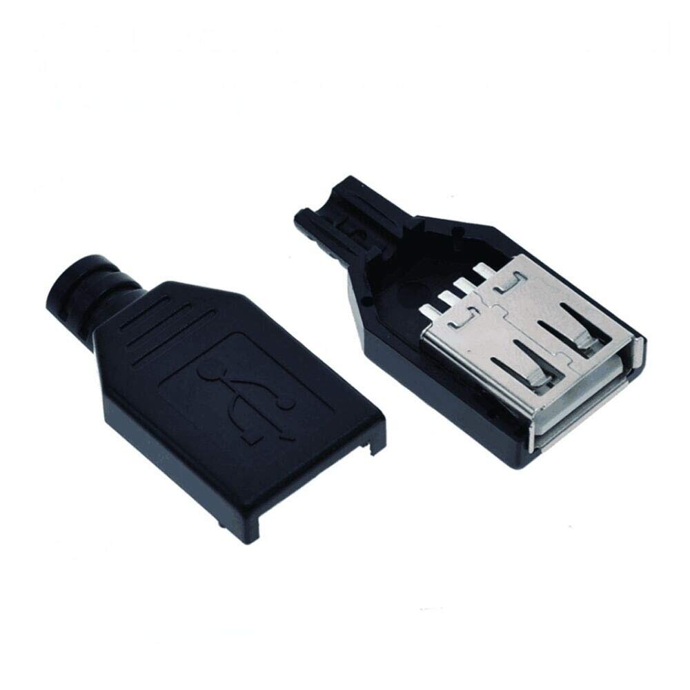 velfærd renæssance Undertrykkelse USB 2.0 TYPE A FEMALE USB 4 PIN PLUG SOCKET CONNECTOR WITH COVER - iFuture  Technology