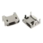 MICRO USB TYPE B 5PIN FEMALE SOCKET 4 VERTICAL LEGS