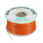 INSULATED PVC COATED 30AWG WRAPPING WIRE-ORANGE