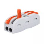 SPL-2 POLE WIRE CONNECTOR WITH SPRING LOCK LEVER FOR 2 WIRE LINE CONNECTION