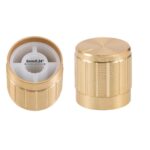 GOLD ALUMINIUM ALLOY POTENTIOMETER KNOB CAP