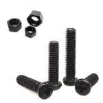 M2 X 10 CROSS RECESSED ROUND SCREW NUT
