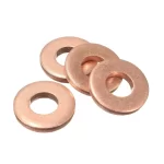 M8 x 14 x 1 Copper Flat Washer
