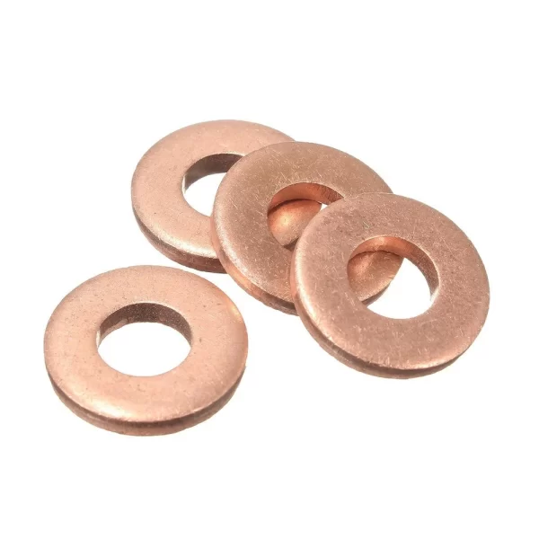 M6 x 12 x 1 Copper Flat Washer