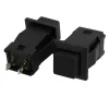 DS-429B 10MM 2PIN Self-Reset Square Push Button - Black