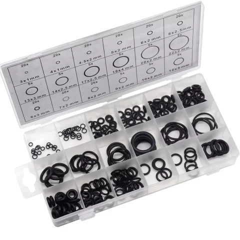 225Pcs Rubber O-Ring Assortment Kit