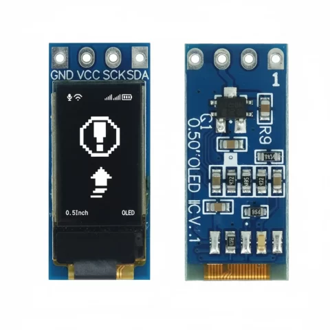 CH1115 4P 48X88 I2C 0.5 Inch Round OLED LCD Display Module