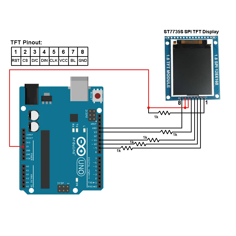 st7735-8p-128x160-spi-1-8-inch-tft-lcd-screen-display-module-connection