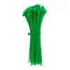 3x100mm Self-locking Nylon Cable Ties-Green