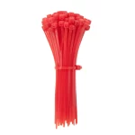 3x100mm Self-locking Nylon Cable Ties-Red
