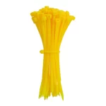 3x100mm Self-locking Nylon Cable Ties-Yellow
