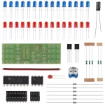 Red Blue Dual Color Flashing Lights DIY Kit