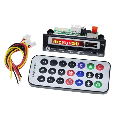 JQ-DO82BT-V1 Bluetooth 12V MP3 Audio Decoder Supports USB MicroSD With Remote Control
