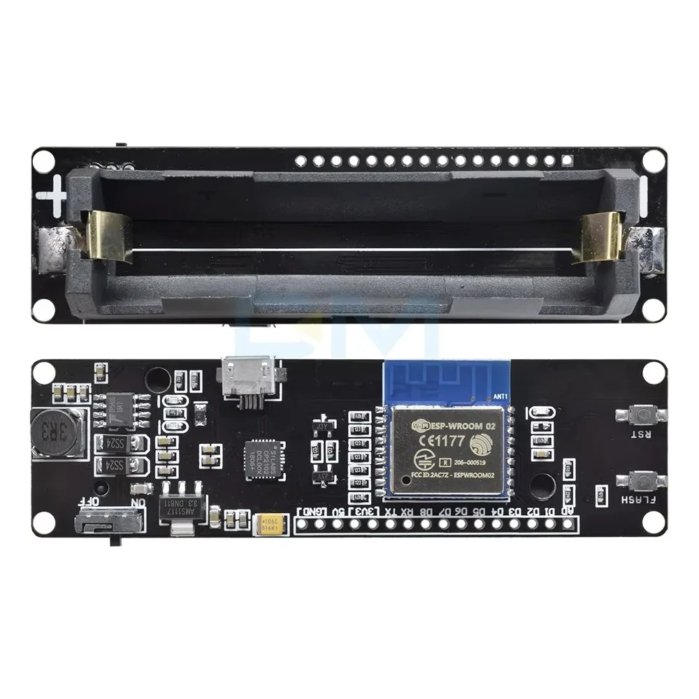WeMos D1 ESP Wroom 02 Board ESP8266 Mini WiFi Nodemcu Module 18650 Battery